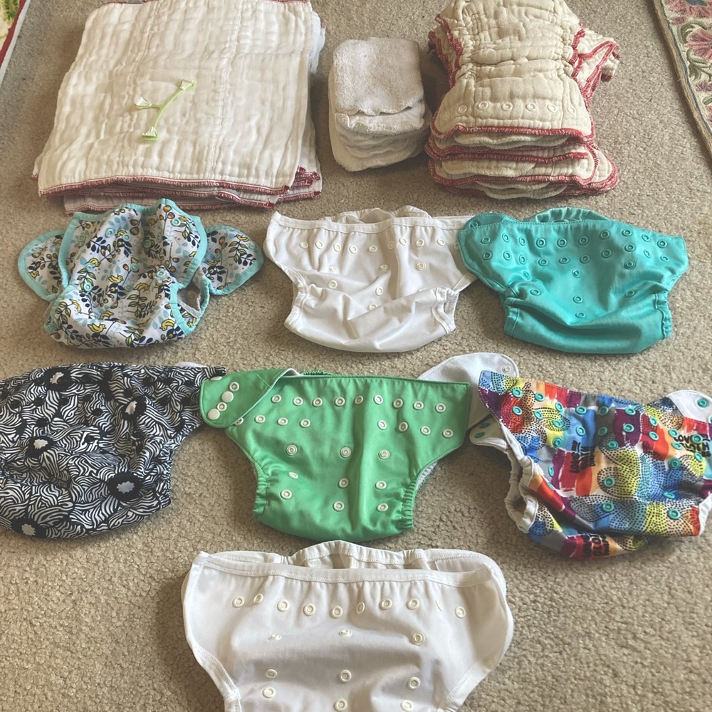 Cloth diapering kit for 14+ pounds